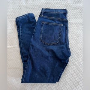 Everlane High Rise Skinny Jeans in Medium Blue